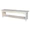 International Concepts Brookstone Bench, 60" Long, Unfinished BE-60 - alternate 1
